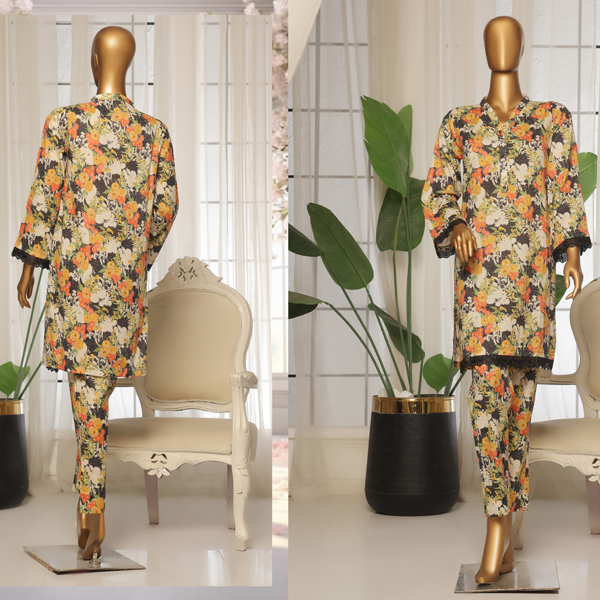 Noir Flora Printed Set 2 Piece