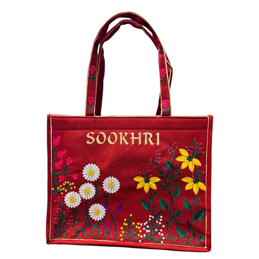 SOOKHIRI Floral Embroidery Handbag