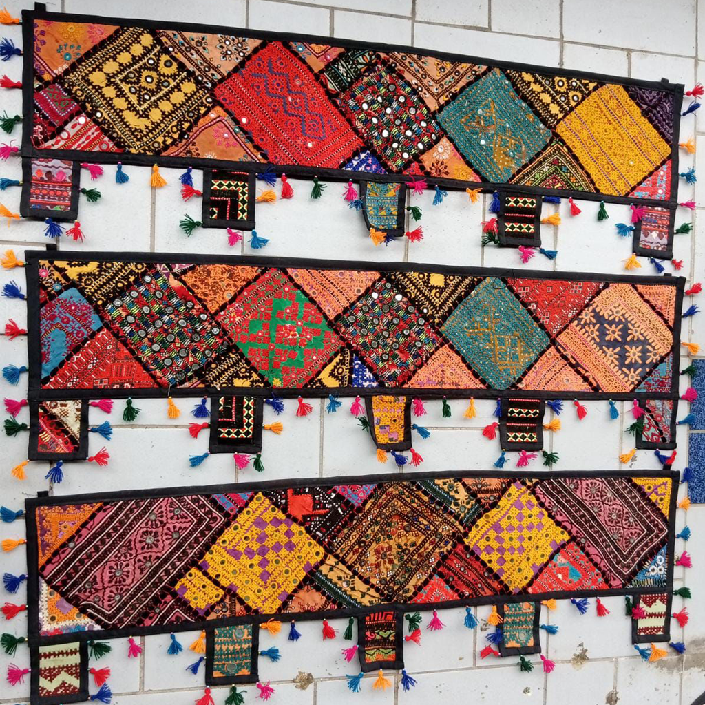 Handmade Mirror Work Wall Decor